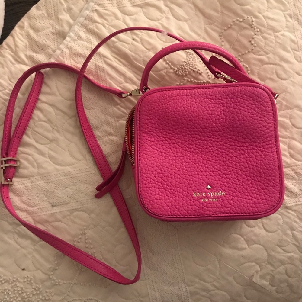 Kate Spade Hot Pink Cross Body Square Bag